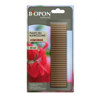 Pałeczki nawozowe z obornikiem - naturalne, bez zapachu - Biopon - 30 szt.