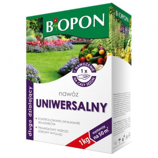 Długodziałający nawóz uniwersalny - stosowanie co 4 miesiące - Biopon - 1 kg