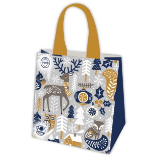 Torba z motywem świątecznym - 34 x 34 x 18 cm - Skandynawskie inspiracje
