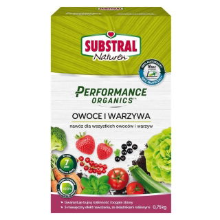 Nawóz do owoców i warzyw - Performance Organics - 100% Naturalny - Substral - 0,75 kg