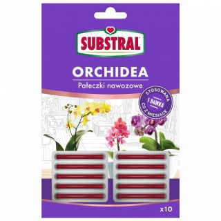Pałeczki nawozowe do orchidei z żelazem i witaminami - Substral - 10 szt.