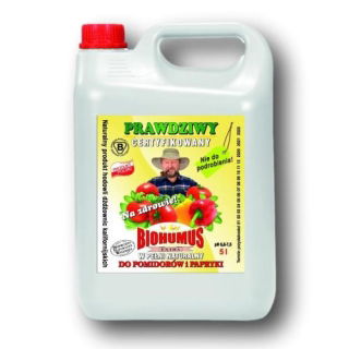 Biohumus Extra do pomidorów i papryki - najlepszy nawóz naturalny - 5 litrów