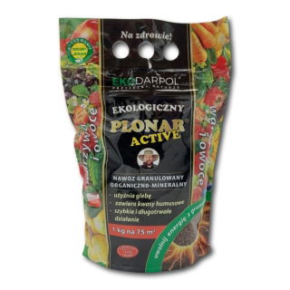 Plonar Active do warzyw i owoców - nawóz organiczno-mineralny z kwasami humusowymi - 1 kg