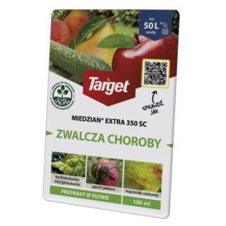 Miedzian Extra 350 SC - zwalcza choroby warzyw, drzew i krzewów owocowych - Target - 100 ml
