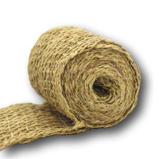 Taśma jutowa - doskonała na ozdoby - 15 cm x 25 m - naturalna