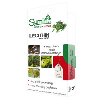 Lecithin - na choroby róż, tui i innych roślin ozdobnych. Zwalcza mączniaka prawdziwego i inne choroby - Sumin - 6 g
