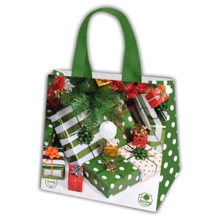 Torba z motywem świątecznym - 34 x 34 x 18 cm - Prezenty, prezenty...
