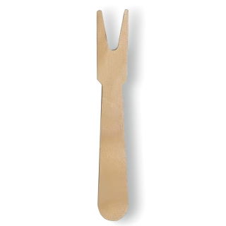 Widelczyk drewniany EKO - 7,3 cm - 100 szt.