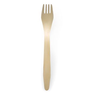 Widelec drewniany EKO - 16 cm - 100 szt.