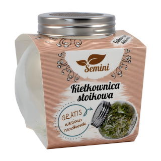 Kiełkownica słoikowa - słoik na kiełki - 400 ml + GRATIS - 6 szt.