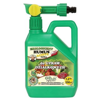 Humus Active Papka - ekologiczny nawóz do upraw działkowych - gotowa do użycia konewka + zapas - 2,4 litra