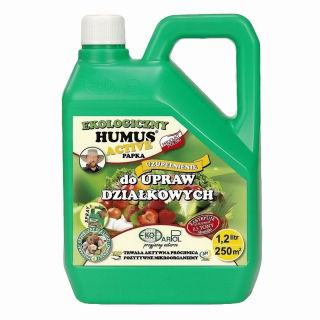 Humus Active Papka - ekologiczny nawóz do upraw działkowych - gotowa do użycia konewka + zapas - 2,4 litra