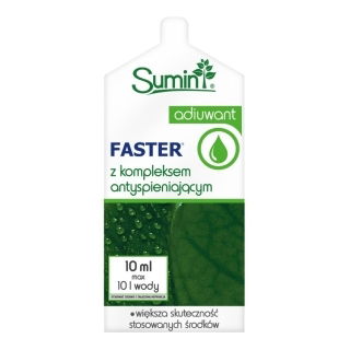 Faster Adiuwant - zwiększa skuteczność środków ochrony roślin i nawozów dolistnych - Sumin - 10 ml