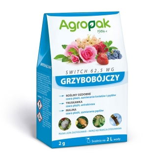Switch 62,5 WG - zwalcza szarą pleśń, antraknozę, zgniliznę - Agropak - 2 g