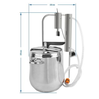 Destylator z funkcją szybkowaru ze stali nierdzewnej - 2 w 1 - 12 litrów