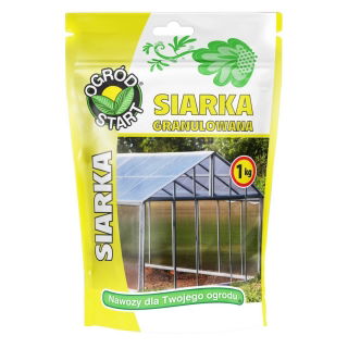 Siarka granulowana - do zakwaszania gleby i gazowania szklarni - 1 kg