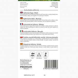 Pozłotka, maczek kalifornijski, eszolcja - kolorowa mieszanka