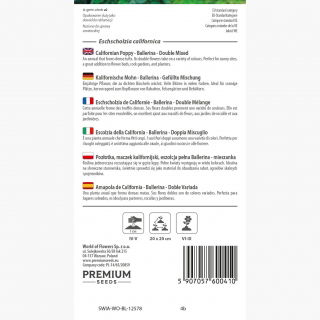 Pozłotka, maczek kalifornijski, eszolcja pełna Ballerina - mieszanka