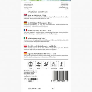 Ostróżka wielkokwiatowa - niebieska