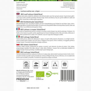 BIO Sałata liściowa Salad Bowl - Certyfikowane nasiona ekologiczne