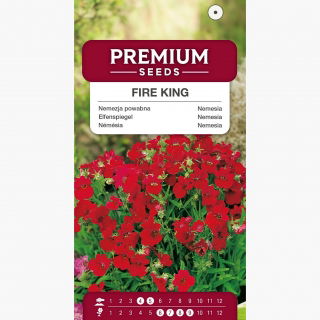 Nemezja powabna Fire King - czerwona