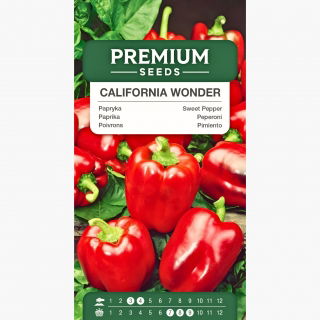 Papryka California Wonder - czerwona, słodka
