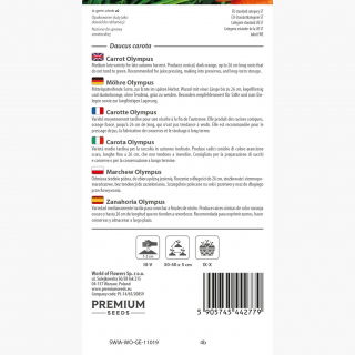 Marchew Olympus - późna, typ Flakkee