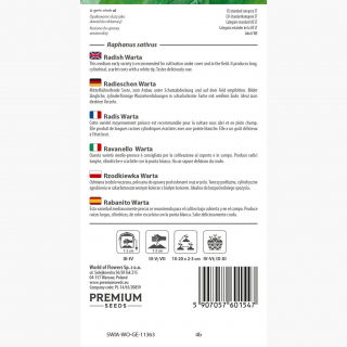 Rzodkiewka Warta - półdługa