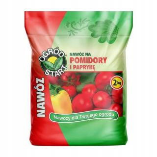 Nawóz do pomidorów i papryki - zdrowe zbiory - wieloskładnikowy i kompleksowy - Ogród-Start - 2 kg
