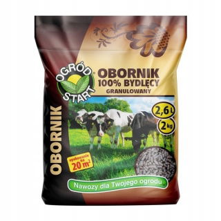 Obornik bydlęcy granulowany - opakowanie do przydomowego ogródka - Ogród-Start - 2 kg