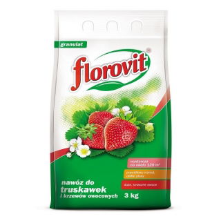 Nawóz do truskawek i krzewów owocowych - obfite plony, duże i smaczne owoce - Florovit - 3 kg