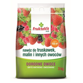 Nawóz do truskawek, malin i innych owoców - obfite kwitnienie i owocowanie - FruktoVit Plus - 3 kg