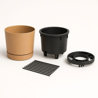 Doniczka z podporami do uprawy pomidorów - Home Grower - naturo ECO - śr. 29 cm