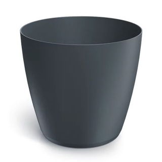 Doniczka okrągła Mate - wewnętrzna i zewnętrzna - 18 cm - antracytowa