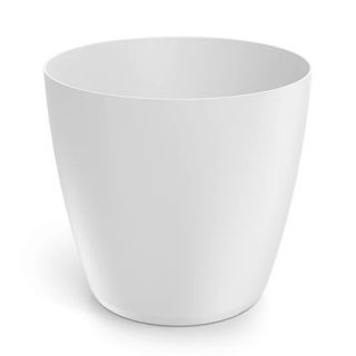 Doniczka okrągła Mate - wewnętrzna i zewnętrzna - 24 cm - biała