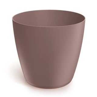 Doniczka okrągła Mate - wewnętrzna i zewnętrzna - 14 cm - marsala