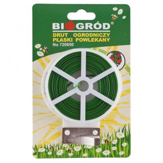 Drut ogrodniczy płaski, powlekany PCV - 2 mm x 50 m