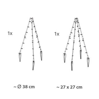 Podpora stożkowa do roślin - Floo Supports - 25 x 60 cm