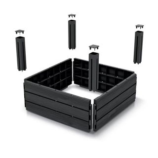 Rabata ogrodowa Base Plant - 62 x 62 x 23 cm - antracytowa