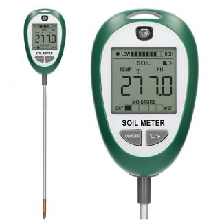 Tester podłoża elektroniczny - 4 w 1 - pH, wilgotność, nasłonecznienie, temperatura
