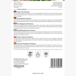 Groszek cukrowy Premium - bardzo wczesny