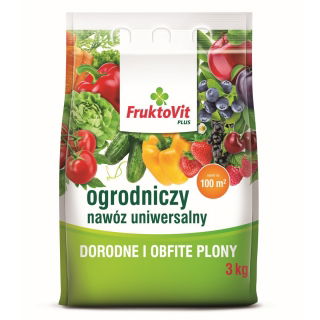 Nawóz uniwersany - dorodne i obfite plony - FruktoVit Plus - 3 kg