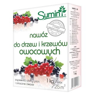 Nawóz do drzew i krzewów owocowych - zwiększa plony - Sumin - 1 kg