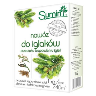 Nawóz do iglaków przeciw brązowieniu igieł - Sumin - 1 kg