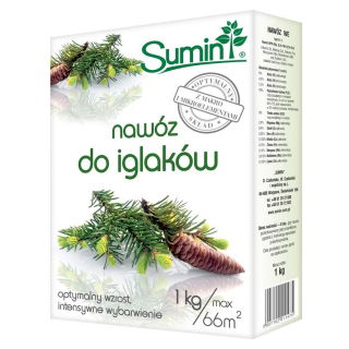 Nawóz do iglaków - szybki wzrost i intensywne wybarwienie - Sumin - 1 kg