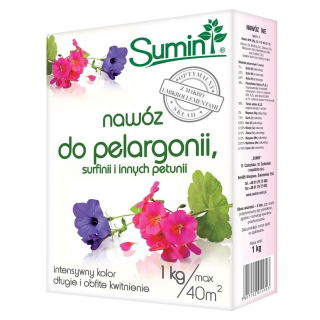 Nawóz do pelargonii, surfinii i innych petunii - lawina kwiatów - Sumin - 1 kg