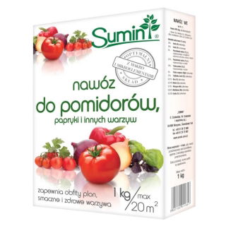 Nawóz do pomidorów, papryki i innych warzyw - smaczne i zdrowe plony - Sumin - 1 kg