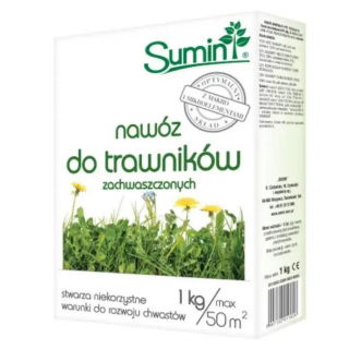 Nawóz do trawników wypierający chwasty i zagęszczający - Sumin - 1 kg