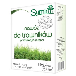 Nawóz do trawników, zwalczający mech - Sumin - 1 kg