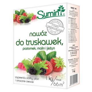 Nawóz do truskawek, poziomek, malin i jeżyn - Sumin - 1 kg